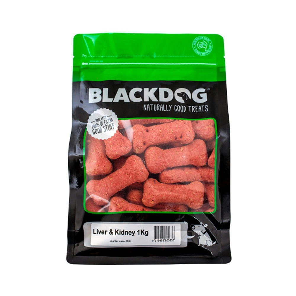 Blackdog Premium 1kg Baked Biscuits Liver & Kidney Dog/Pet Healthy Food/Treats