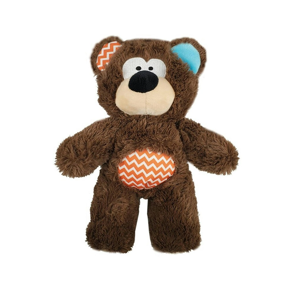 Rosewood Tough Rope Core Bear Soft Plush Pet Dog Chewing Bite Play Toy Brown