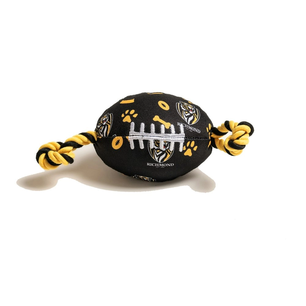 The Stubby Club Richmond Tigers AFL Themed Durable Dog/Cat Pet Play Chew Toy