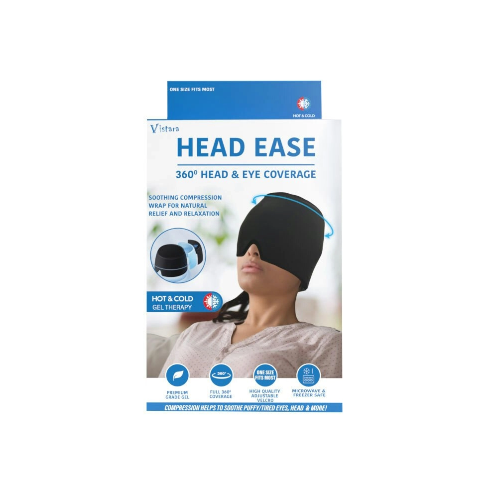 Vistara Head Ease 360 Degree Head & Eye Coverage Soothing Compression Wrap