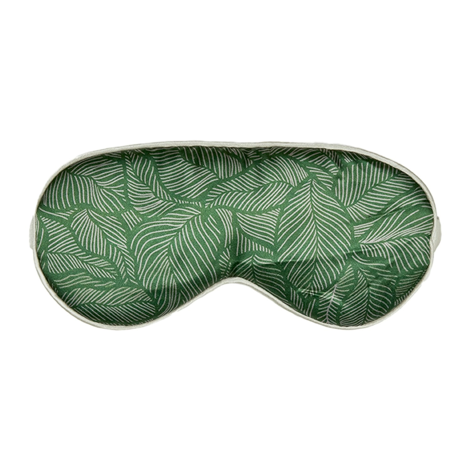 Splosh Wellness Leaf Eye Mask/Silk Sleeping Eyeshade Cover Green 16.5x7.5cm