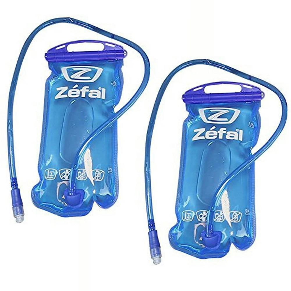 2x Zefal Hydration Water Bladder Pouch Outdoor Bike/Cycling Sports CLR Blue 1.5L