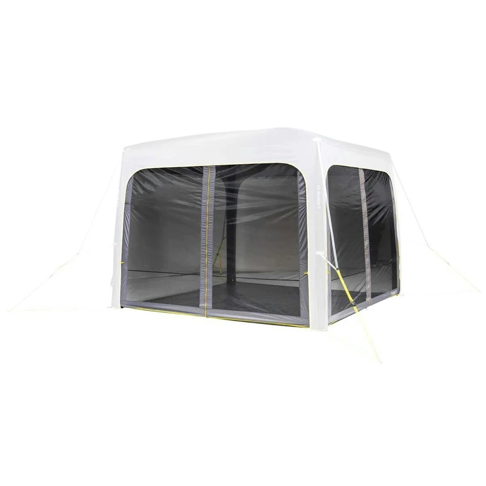 Quest 2-Mesh Wall Air Gazebo Kit w/ Carry Bag Outdoor Sun Shade White/Black