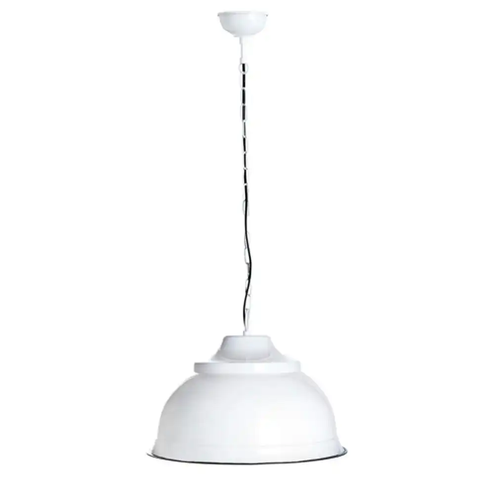 Belle Brasserie Overhead Ceiling Pendant Light Hanging Room Lamp Large 46cm WHT