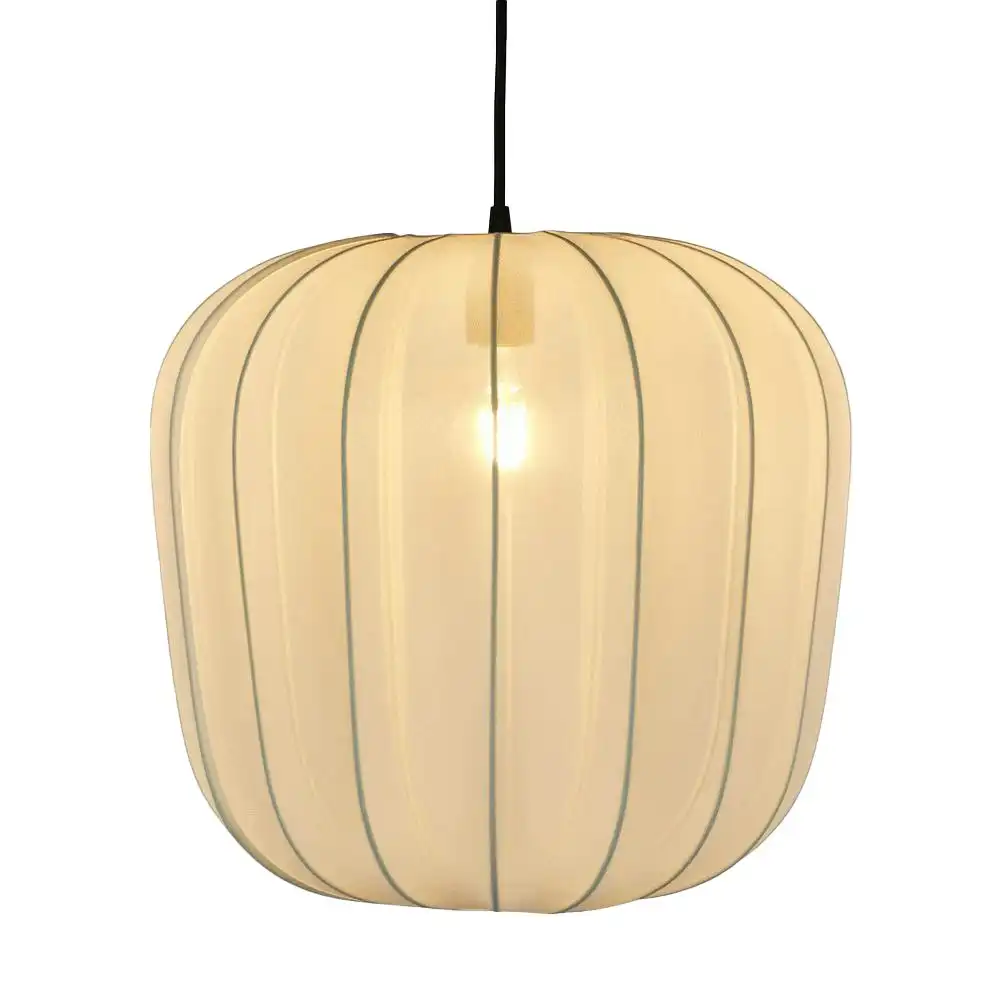 Belle Pumking Chiffon Shade Cover 43cm For Ceiling Pendant Light Large Ivory