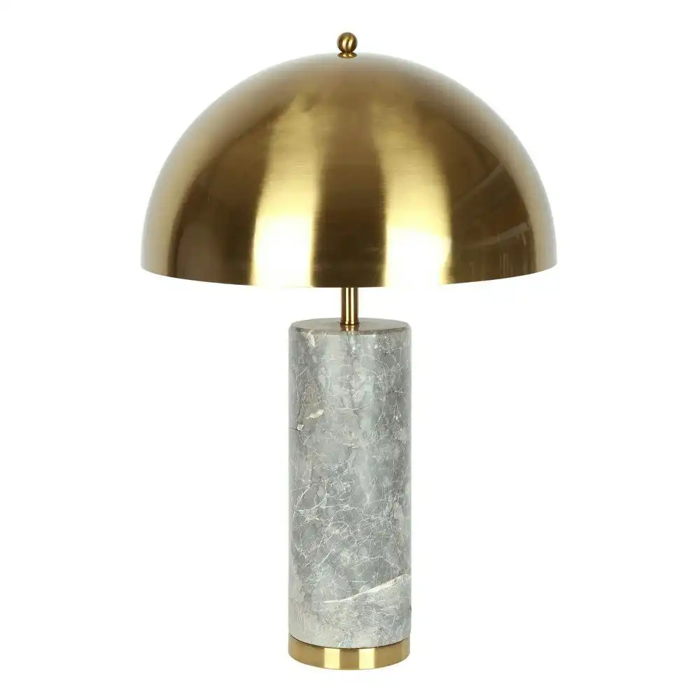 Belle Vasco Iron Table Lamp w/ Marble Base 76cm Bedside Night Light Decor Brass