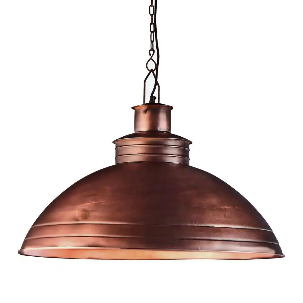 Belle Sheldon Iron Ceiling Pendant Light 74cm Hanging Lamp Decor Antique Copper