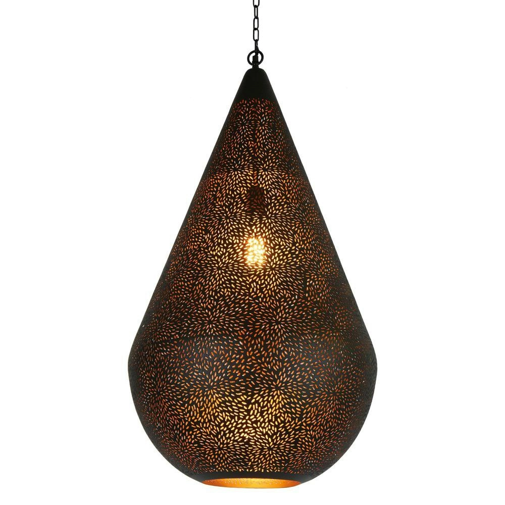 Belle Aquarius Iron Ceiling Pendant Light 90cm Hanging Lamp Decor Lrg Black