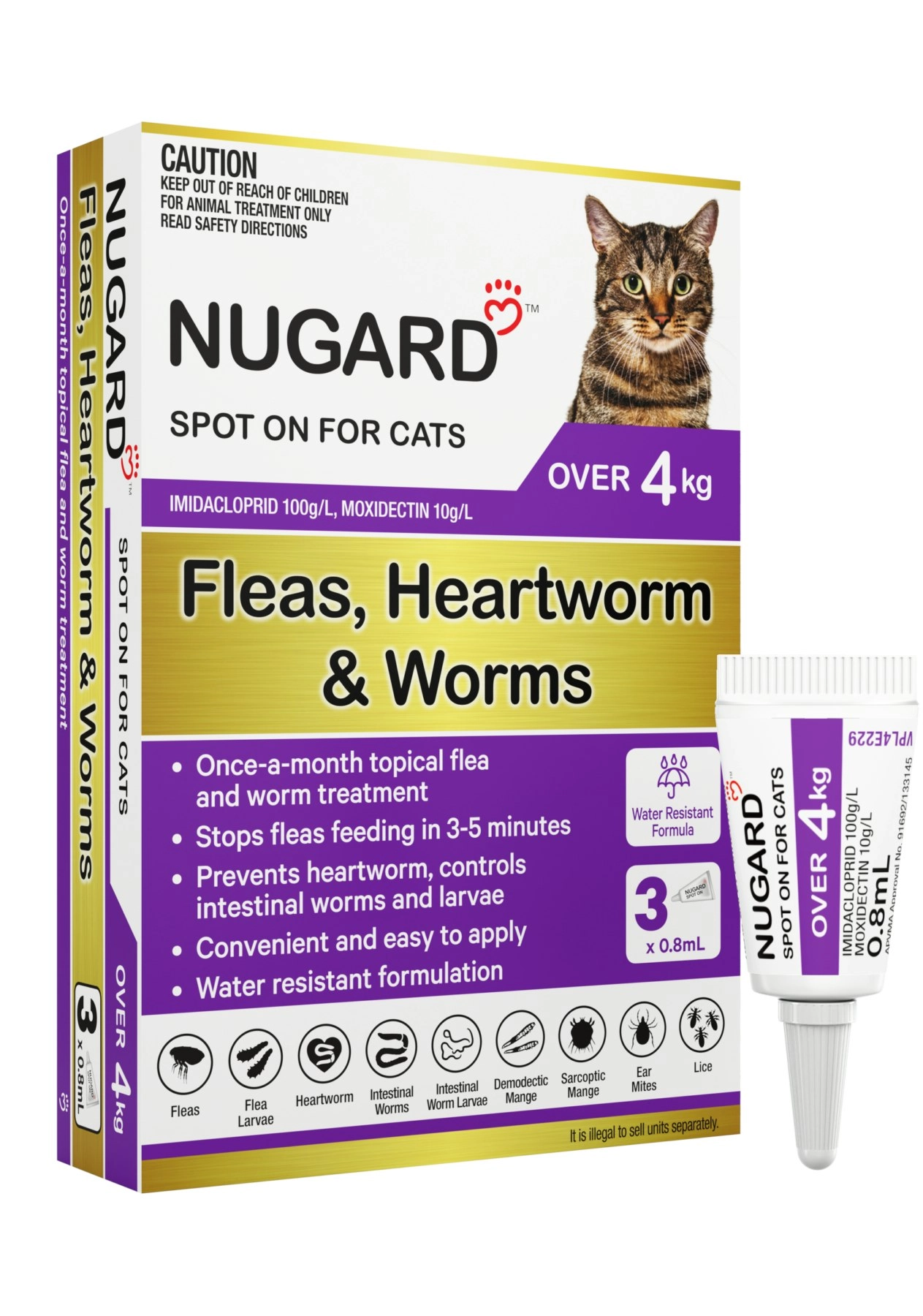 Nugard For Large Cats Over 4kg. (Purple)