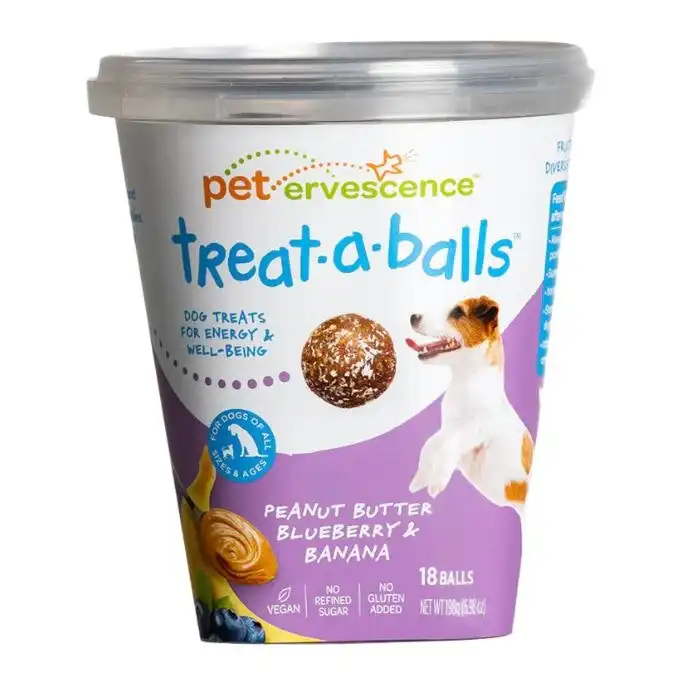 PETERVESCENCE Treat-A-Balls Peanut Butter Blueberry & Banana 198G