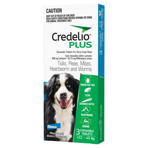 Credelio PLUS Very Large Dog Blue 3 Packs & 6 Packs