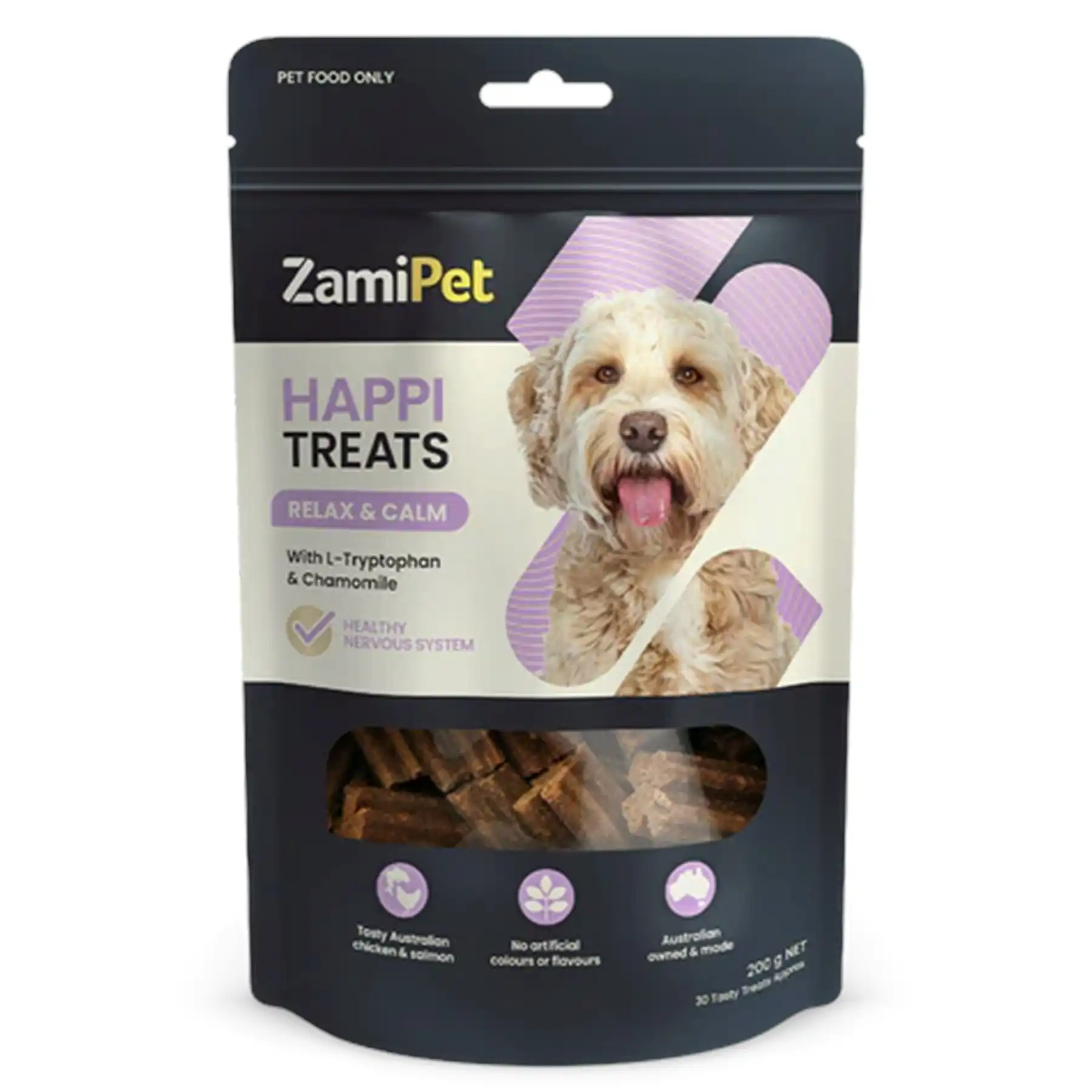 ZamiPet HappiTreats Relax & Calm Dog Treats 200g