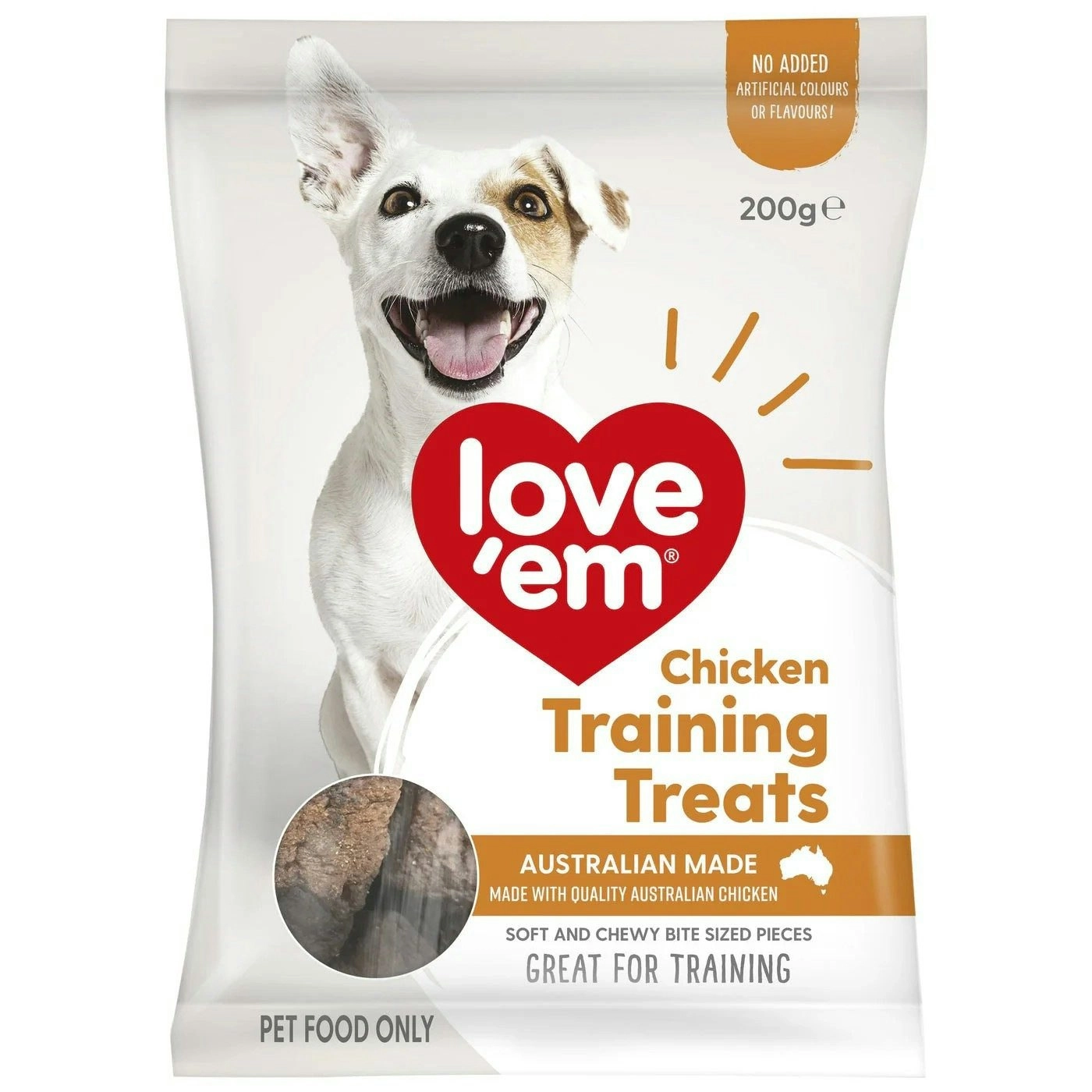 Love Em Chicken Mini Treats 200g 5pk