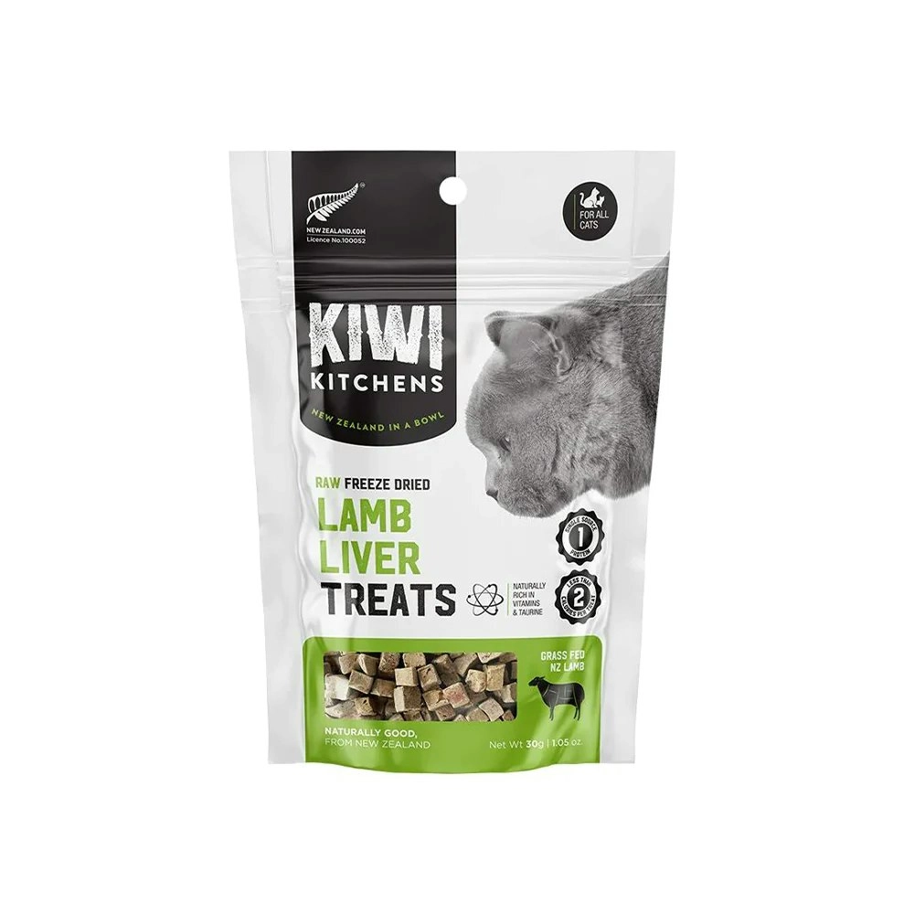 Kiwi Kitchens Freeze Dried Lamb Liver Cat Treat - 30g