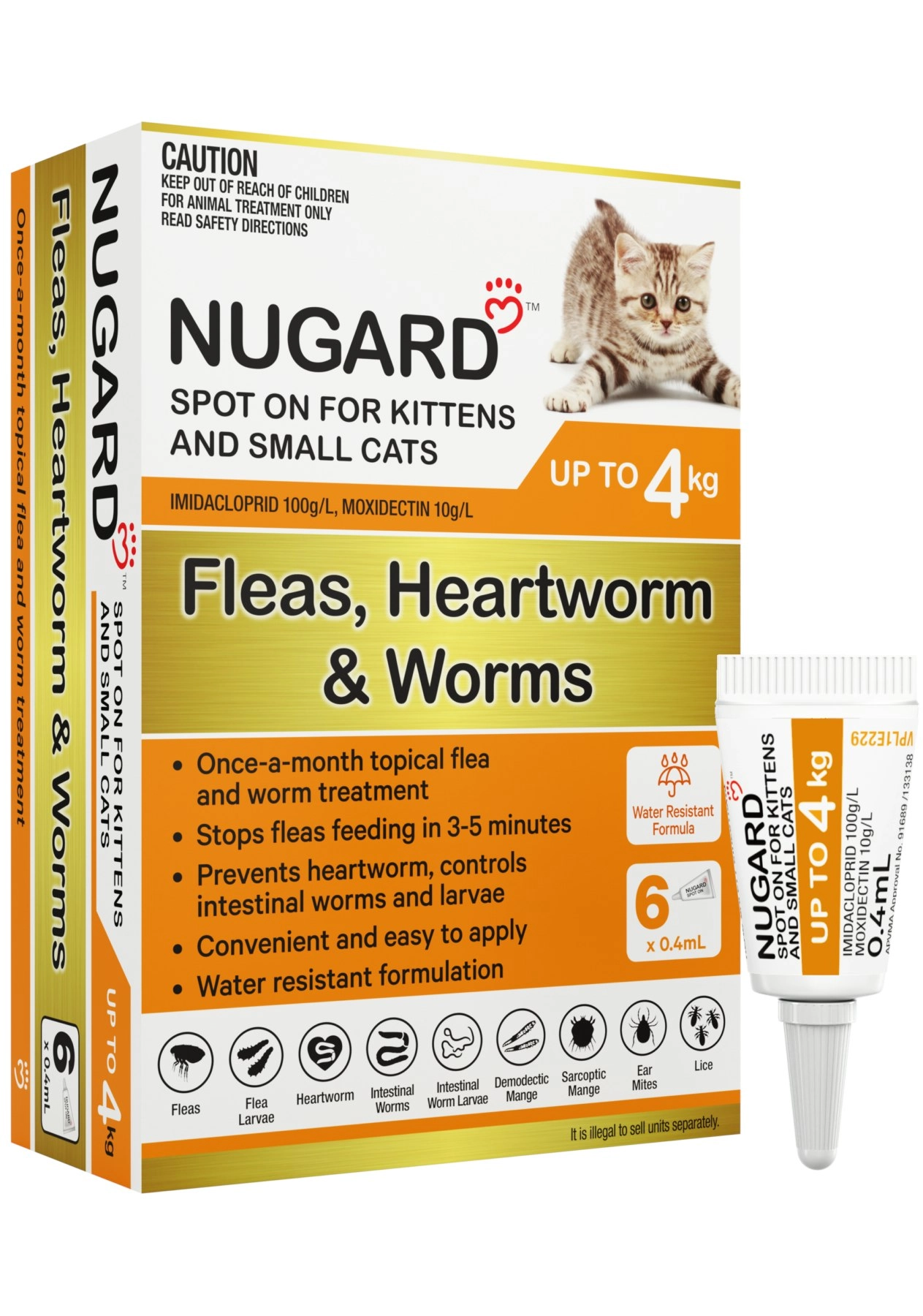 Nugard for Kittens and Small Cats Up to 4kg (Orange)