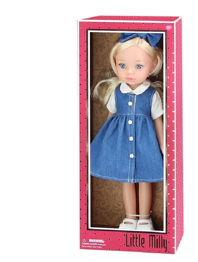 All Enamel Doll - Little Milly 35cm Blue Dress