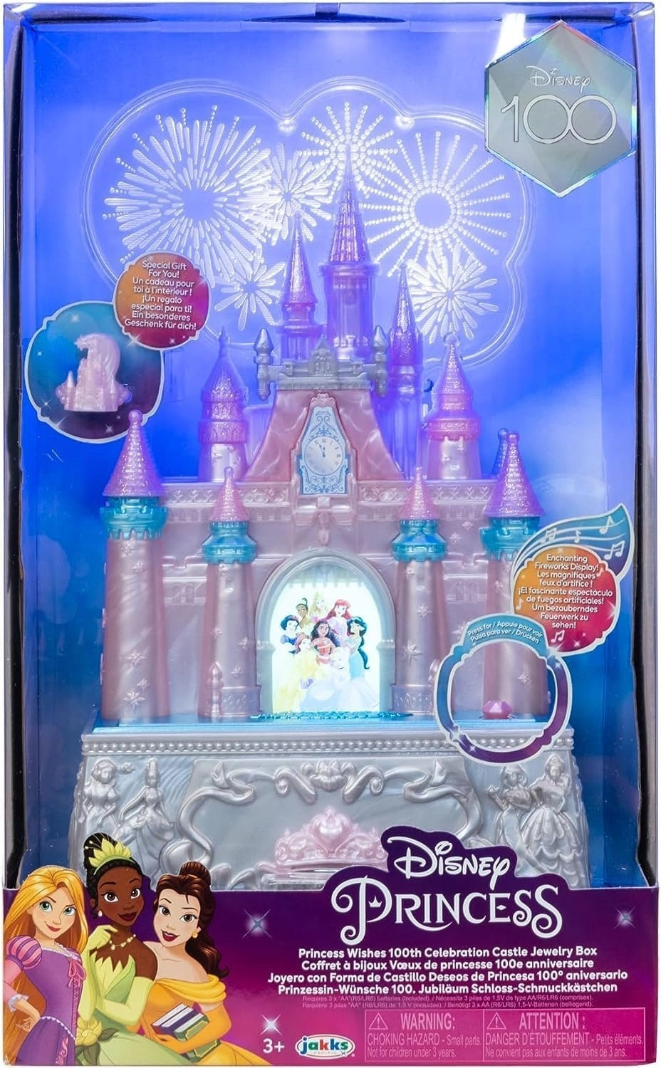 Disney Princess Wishes 100th Celebration Castle Jewelry Box