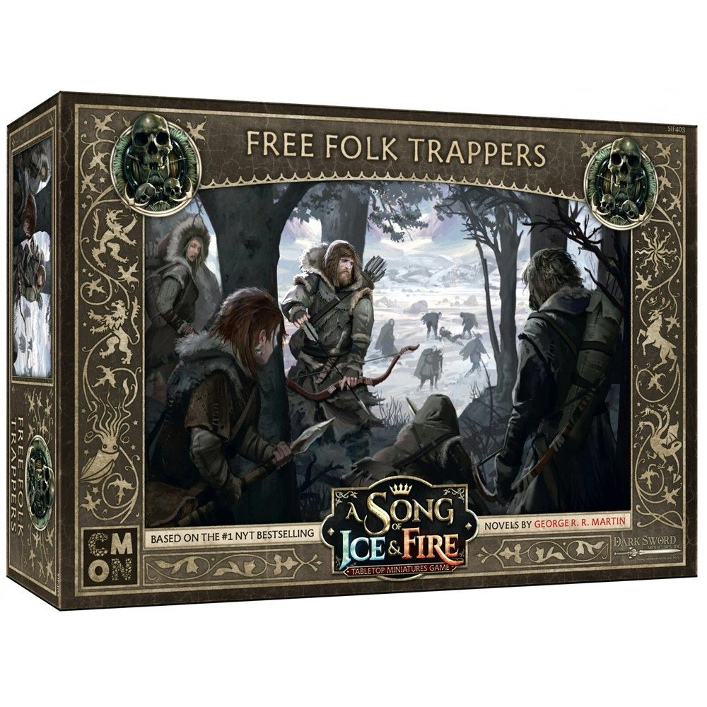 CMON A Song Of Ice & Fire Tabletop Miniatures Game Figure Free Folk Trappers 14+