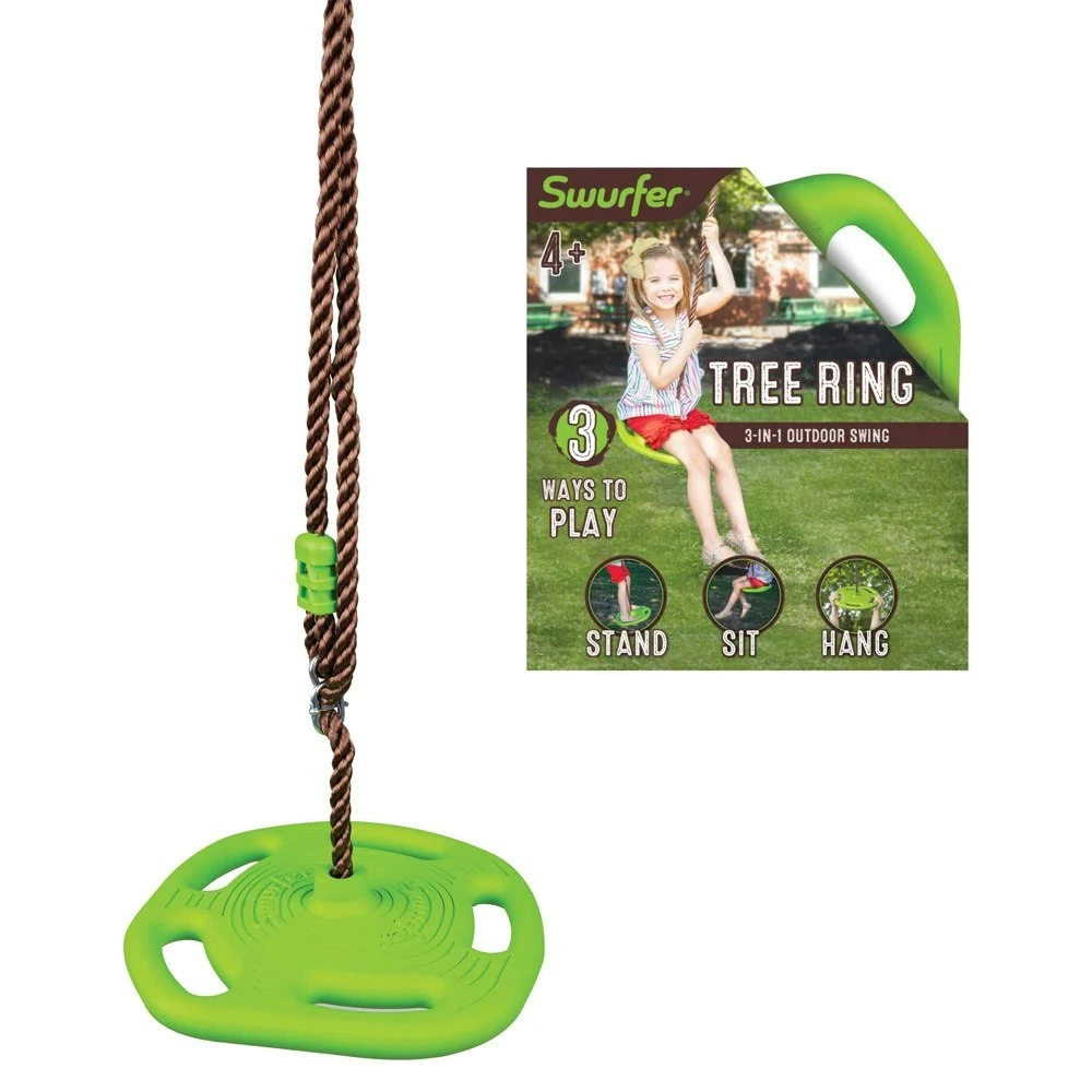 Flybar Swurfer Tree Ring 3-in-1 Outdoor Swing Disc Seat Kids/Children Play 4y+