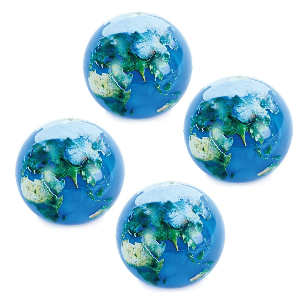 4x Fumfings 7cm Swirling Spin World/Earth Ball Kids Fun Game Play Round Toy 3y+