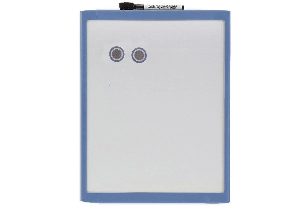 Quartet 36cm Blue Wall Mountable Magnetic Whiteboard w Marker/Magnet Home Office