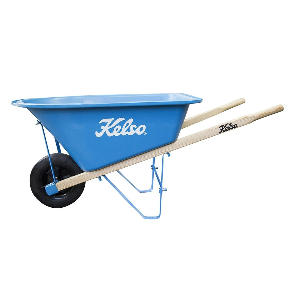 Kelso Kids 20L Toy Poly Wheelbarrow With Wooden/Timber Handles Outdoor Play