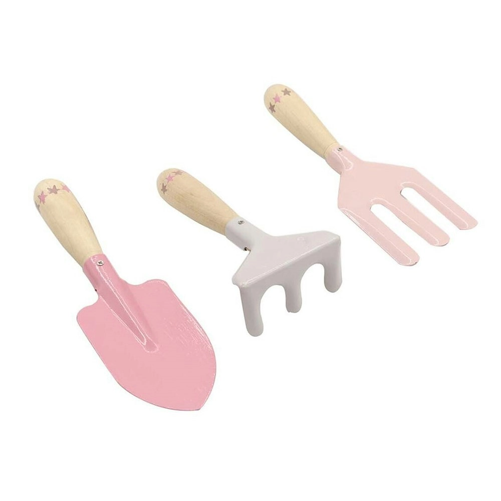 3pcs Kaper Kidz Calm & Breezy Kids Garden Tool Set Pink Children's Toy 3yrs+