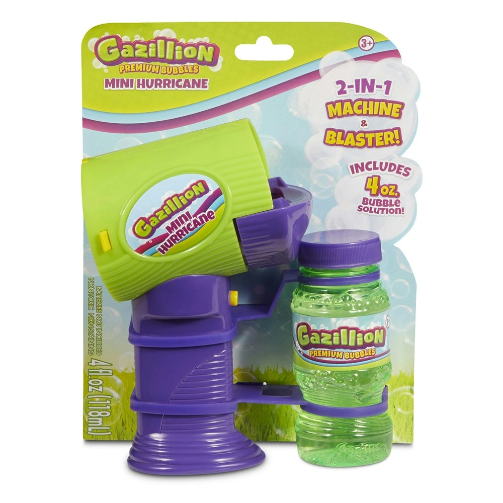 Gazillion Bubbles Mini Hurricane Handheld Blaster Kids/Children Outdoor Toy 3+