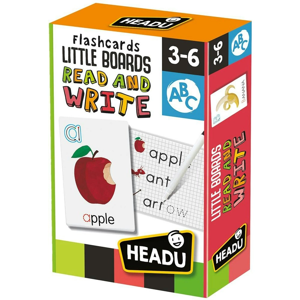 Headu Flashcards Little Boards Read & Write Kids Educational Activity Kit 3-6y