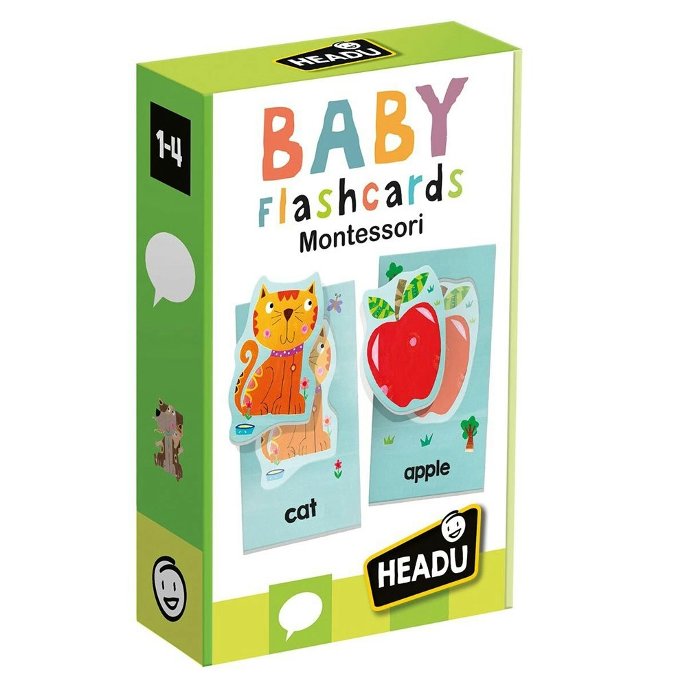 Headu Montessori Baby Flashcards Colour/Shapes Kids/Toddler Fun Activity 1-4y