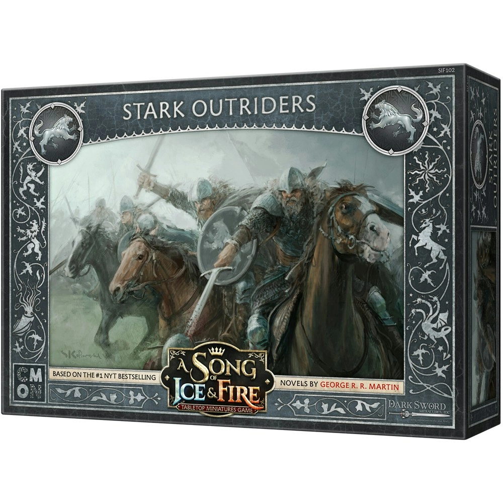 CMON A Song Of Ice & Fire Tabletop Miniatures Game Figure Stark Outriders 14y+