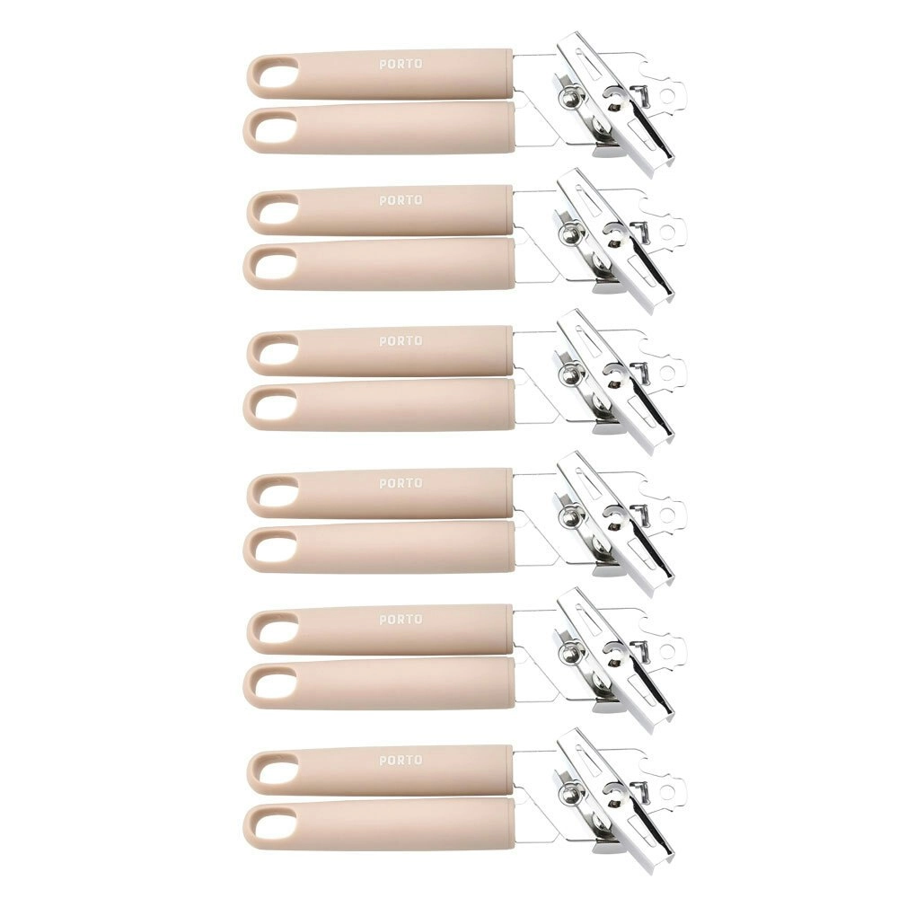 6x Porto Zest Stainless Steel/Plastic 21cm Can/Bottle Opener Kitchen Utensil