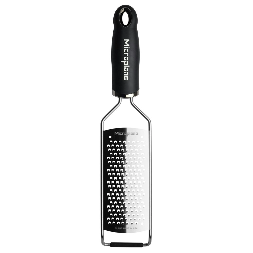 Microplane 30cm Gourmet Manual Coarse Food Grater Stainless Steel Blade Black