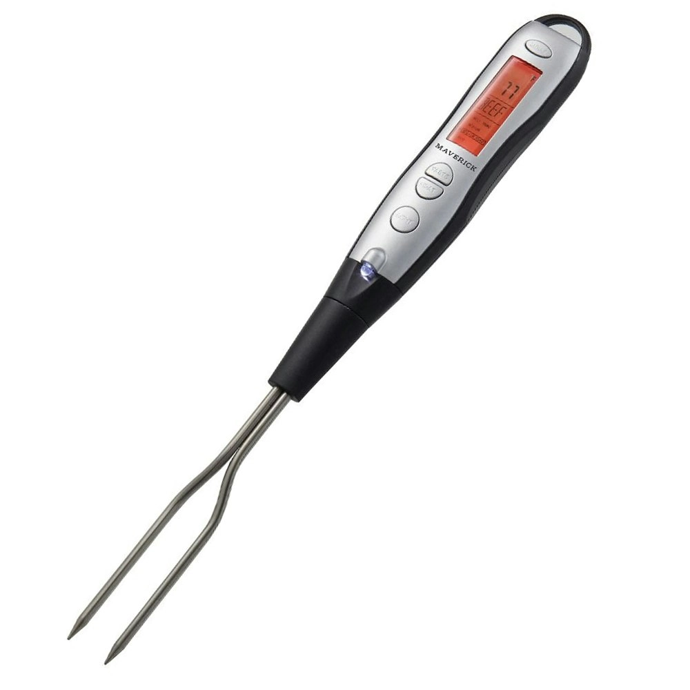 Maverick BBQ Meat Fork Stainless Steel Digital Temperature Thermometer 38cm