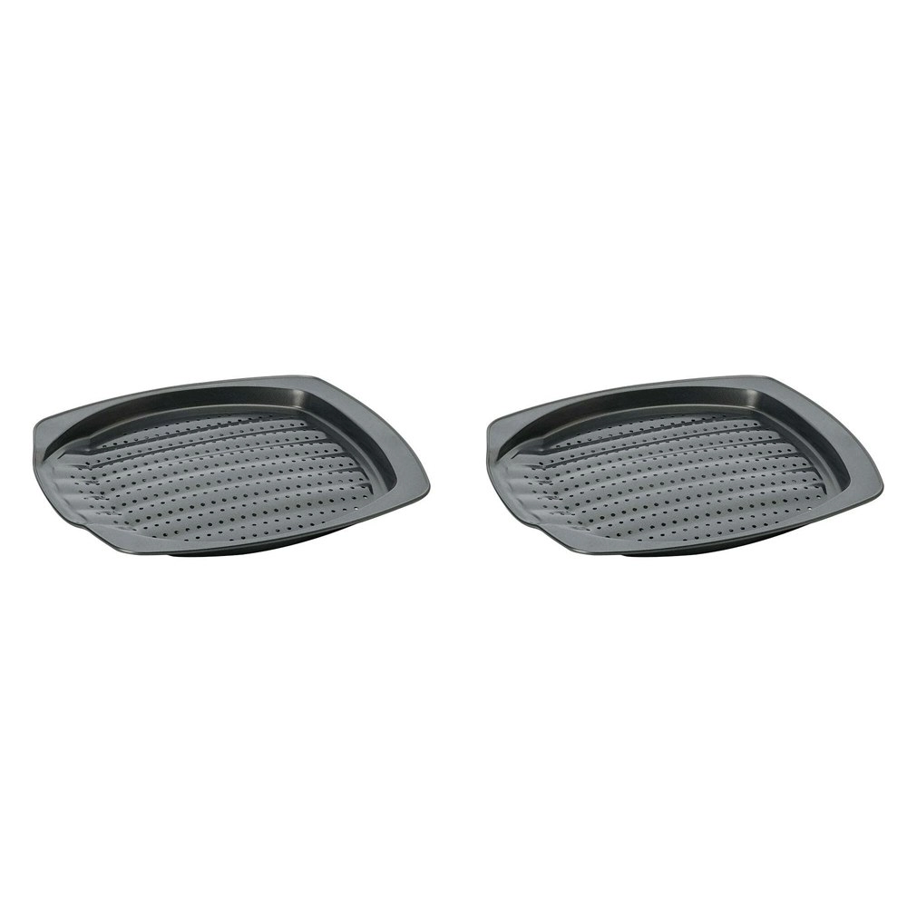 2PK Wiltshire Easybake Non-Stick Chips/Wedges Oven Safe Baking Tray 35x32cm