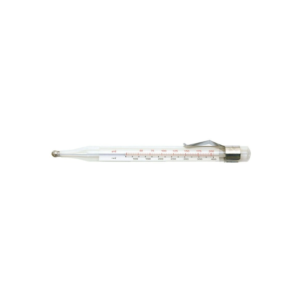 Cuisena Clip-On Analogue Glass Candy Thermometer Confectionery Cooking Clear