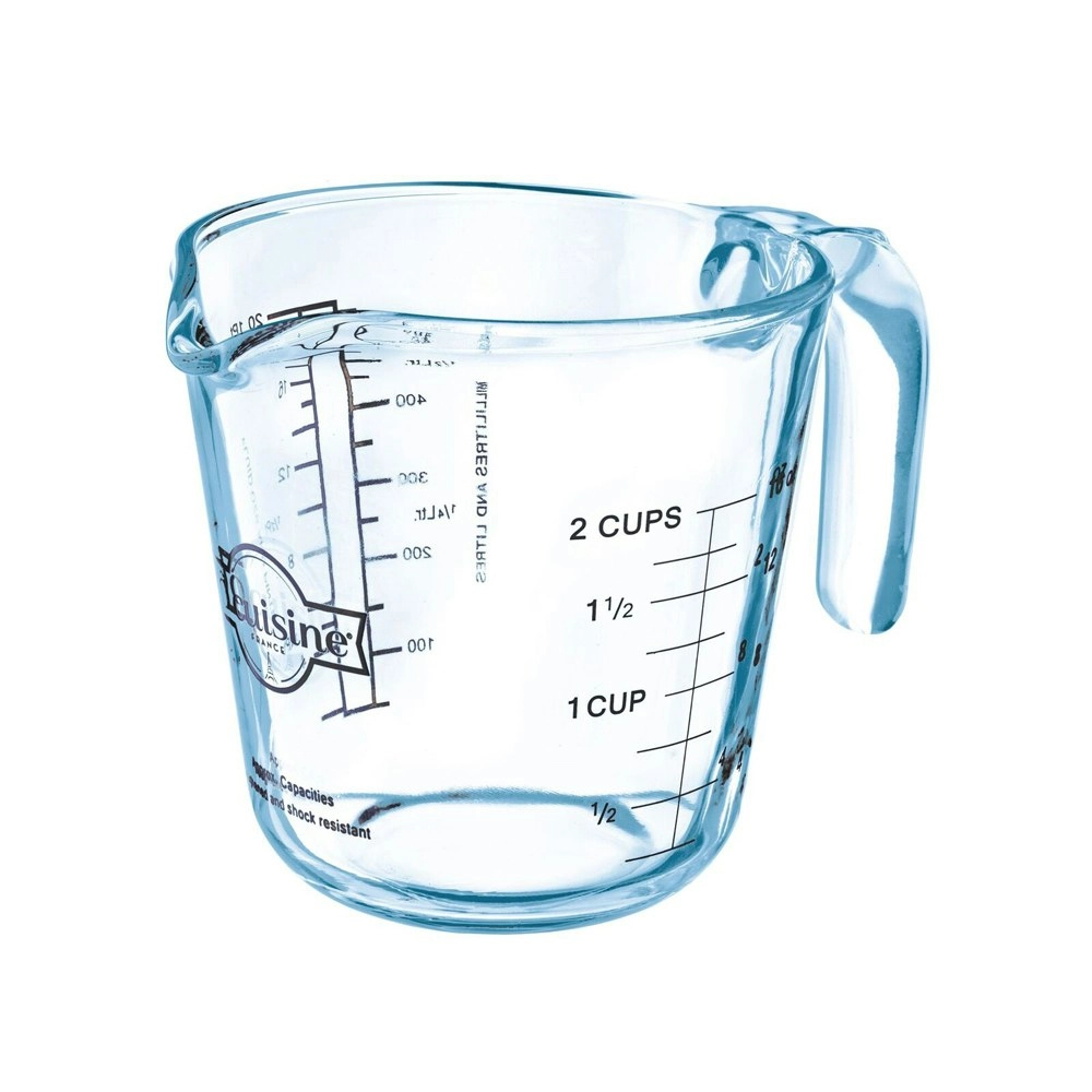 O Cuisine Glass 0.5L Measuring Jug Kitchen Baking/Cooking Cup Beaker w/ Handle