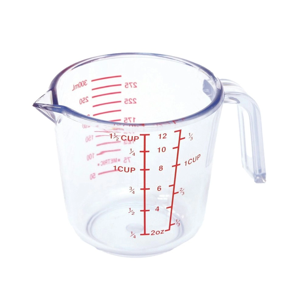 Cuisena 600ml Plastic Measuring Jug Powder/Liquid Baking/Kitchen Utensil Clear