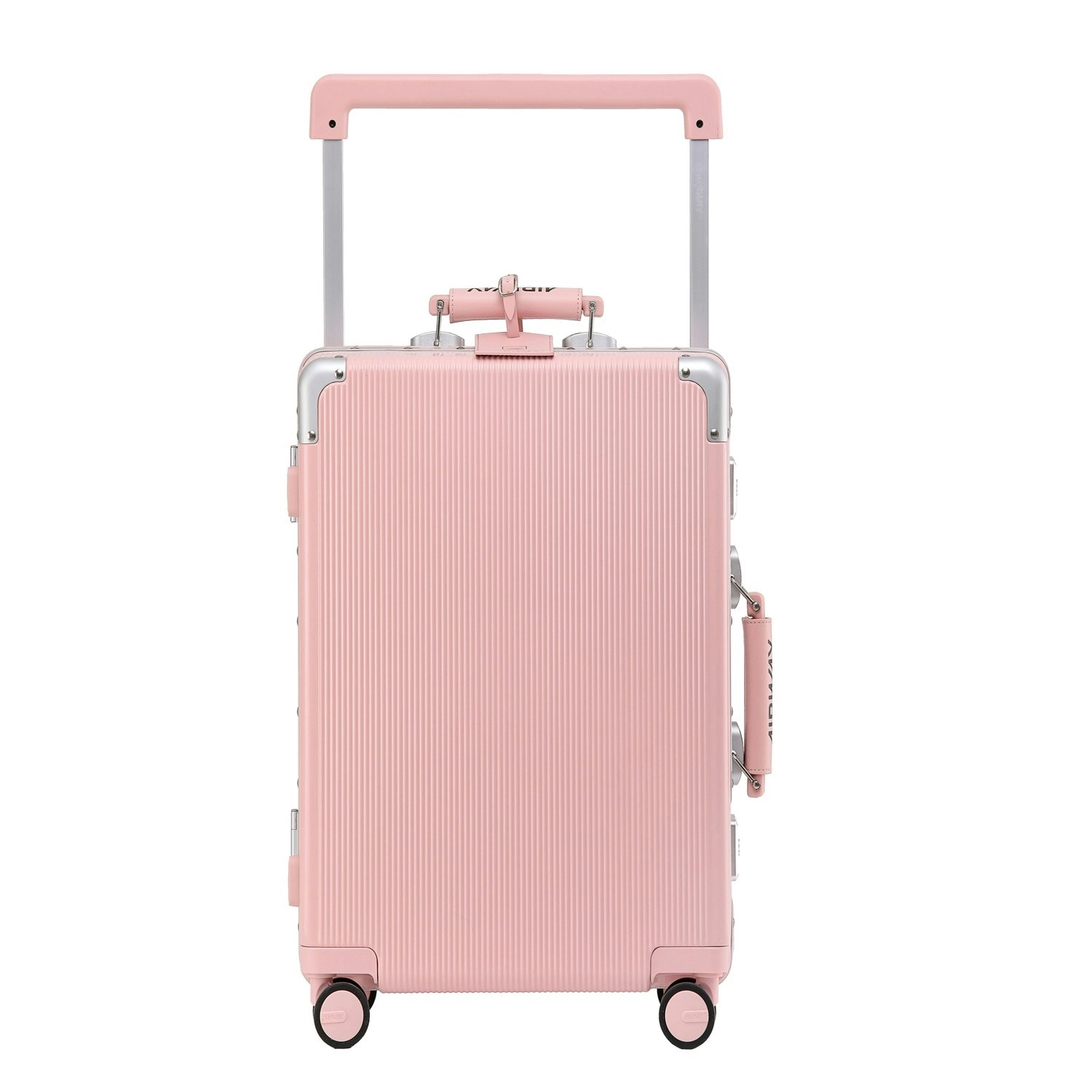 Airway Titan Plus- Aluminium Frame Suitcase Medium Check-In Luggage 24 Inch Pink