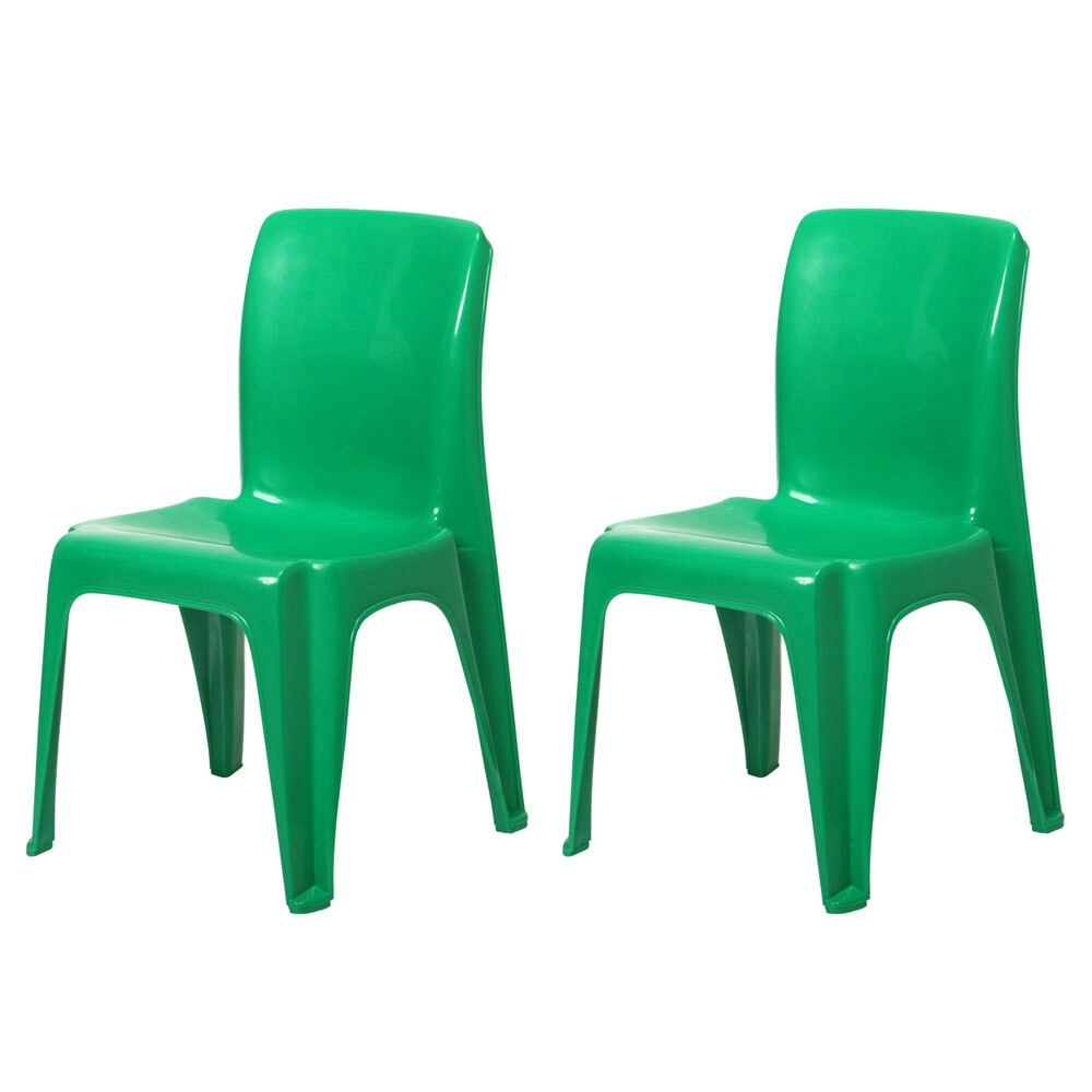 2x Tuff Play 53cm Tinker Chair Kids Furniture Indoor/Outdoor 2-6y Dark Green