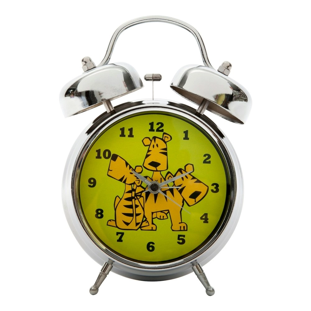 Tik Tok Tubell Kids/Children Analog Desk Standing Alarm Clock Time 12x20cm Tiger