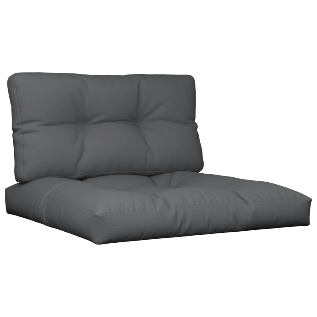 Pallet Cushions 2 pcs Anthracite Fabric 360711