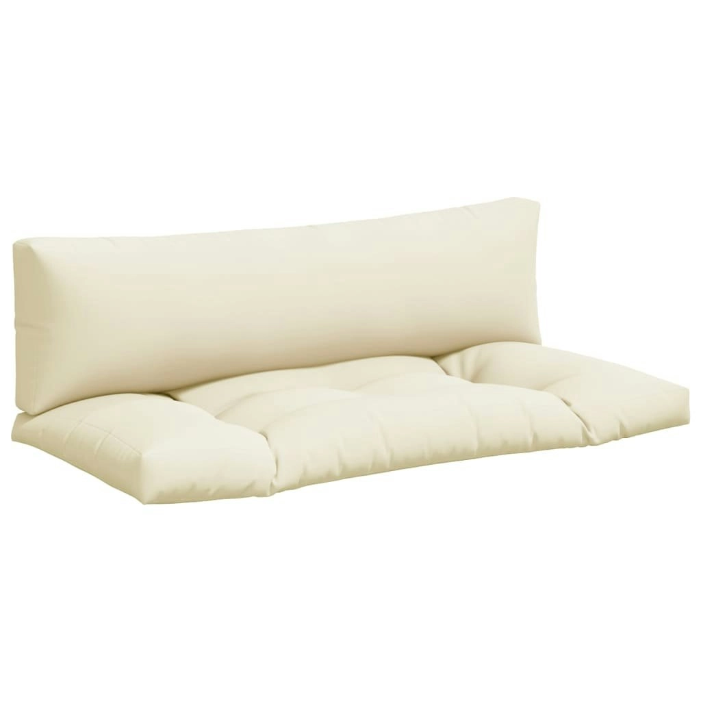 Pallet Cushions 2 pcs Cream Fabric 360924