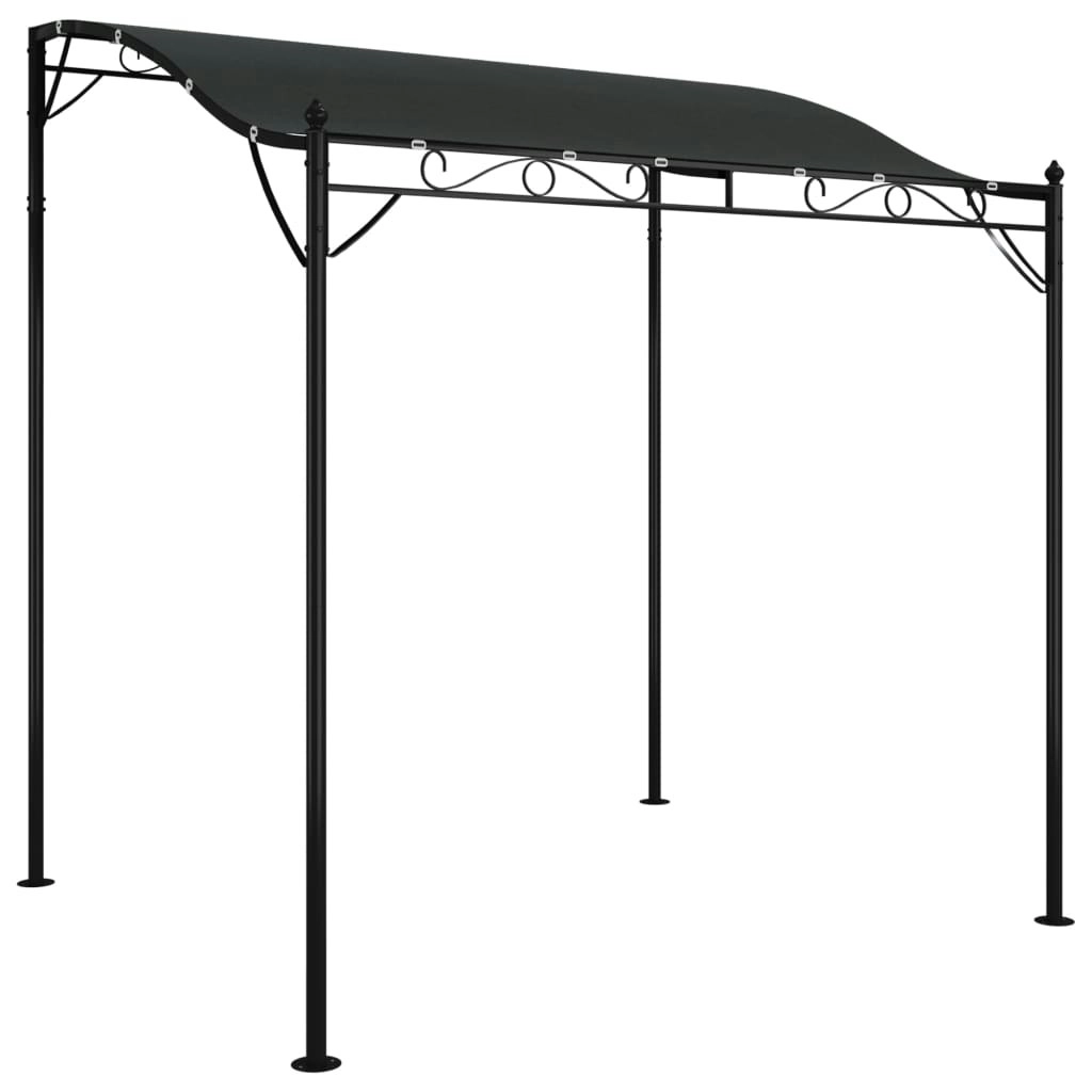 Canopy Anthracite 2x2.3 m 180 g/mÂ² Fabric and Steel 362392