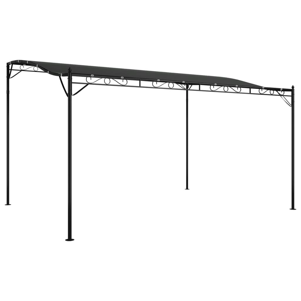 Canopy Anthracite 4x3 m 180 g/m?? Fabric and Steel 362395