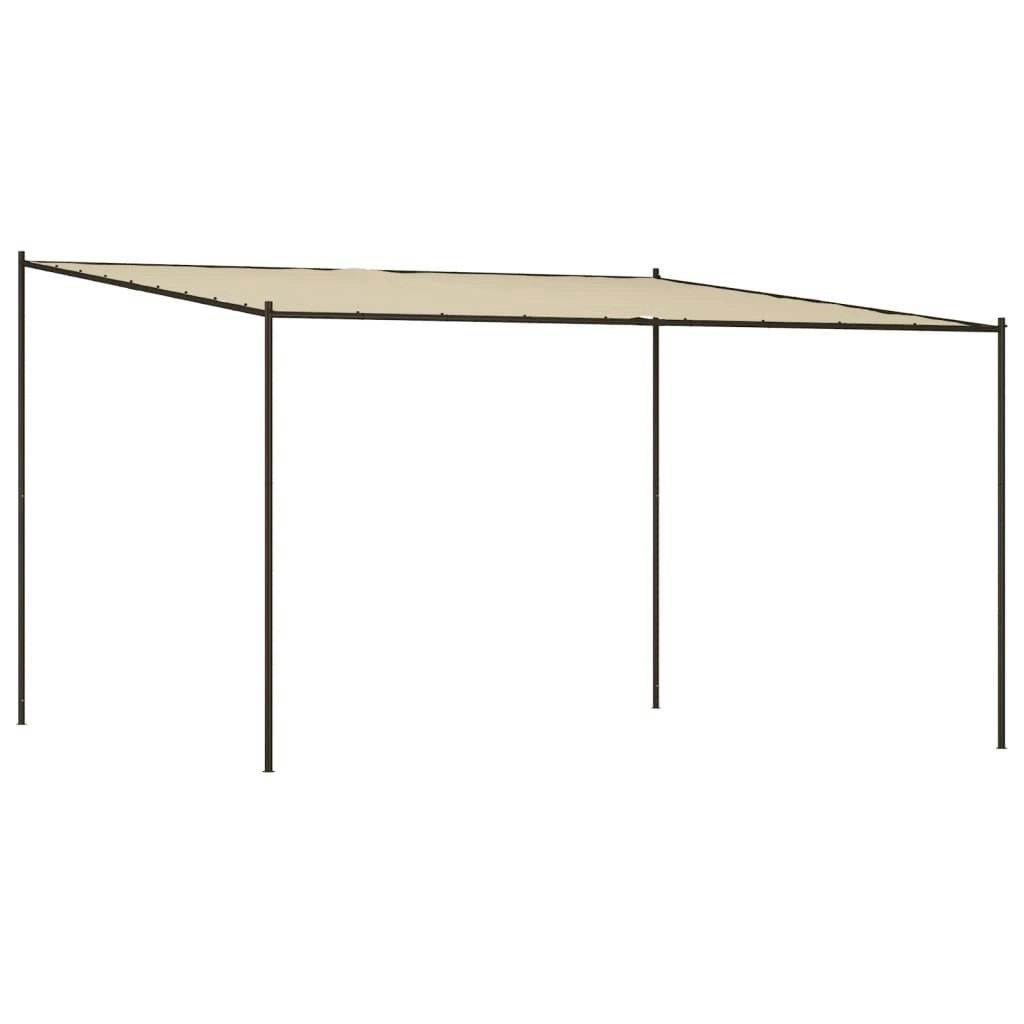 Gazebo Beige 4x4 m 180 g/mÂ² Fabric and Steel 362466