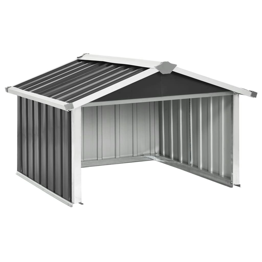 Garden Robot Lawnmower Shed 92x97x63 cm Galvanised Steel Anthracite 150909