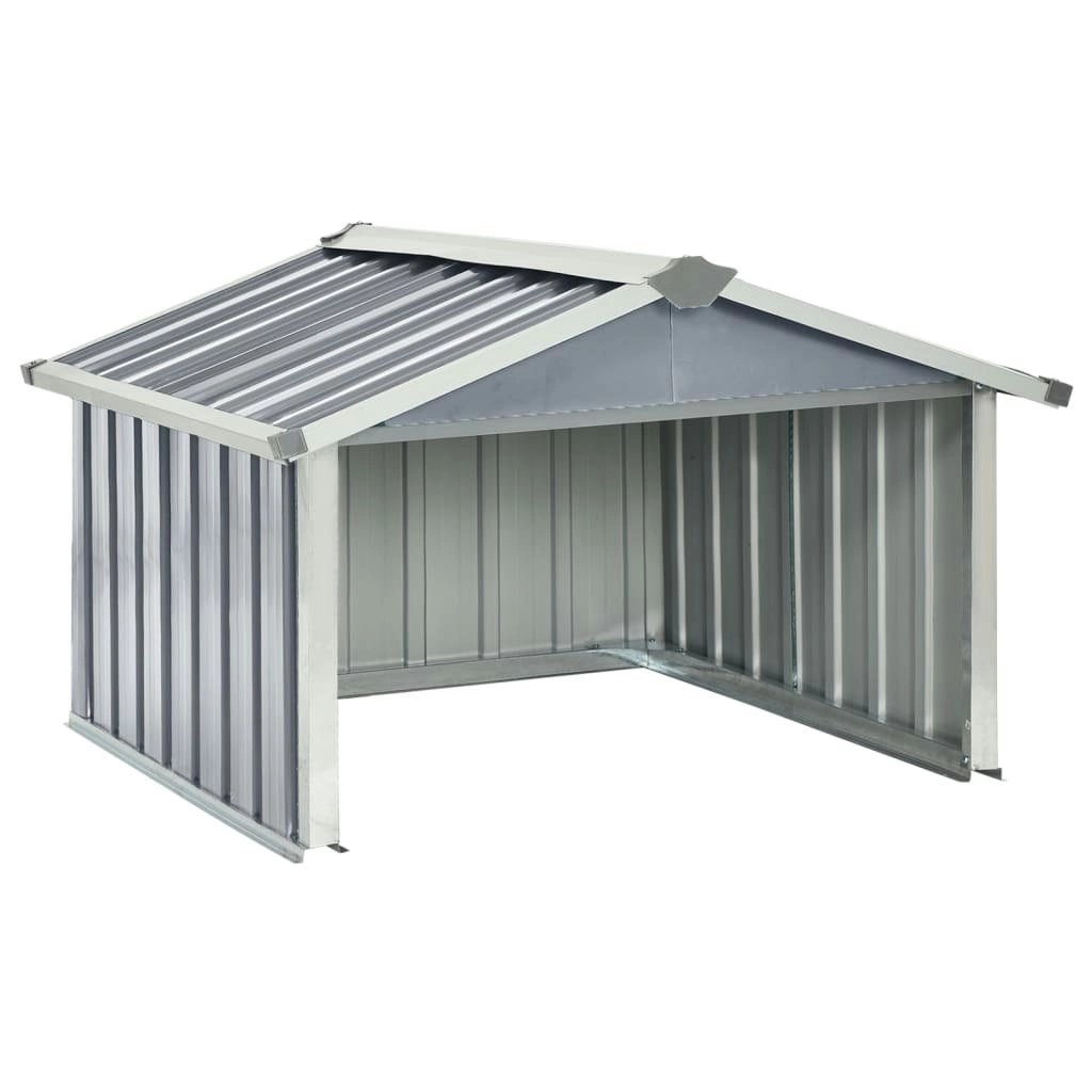 Garden Robot Lawnmower Shed 92x97x63 cm Galvanised Steel Grey 150908