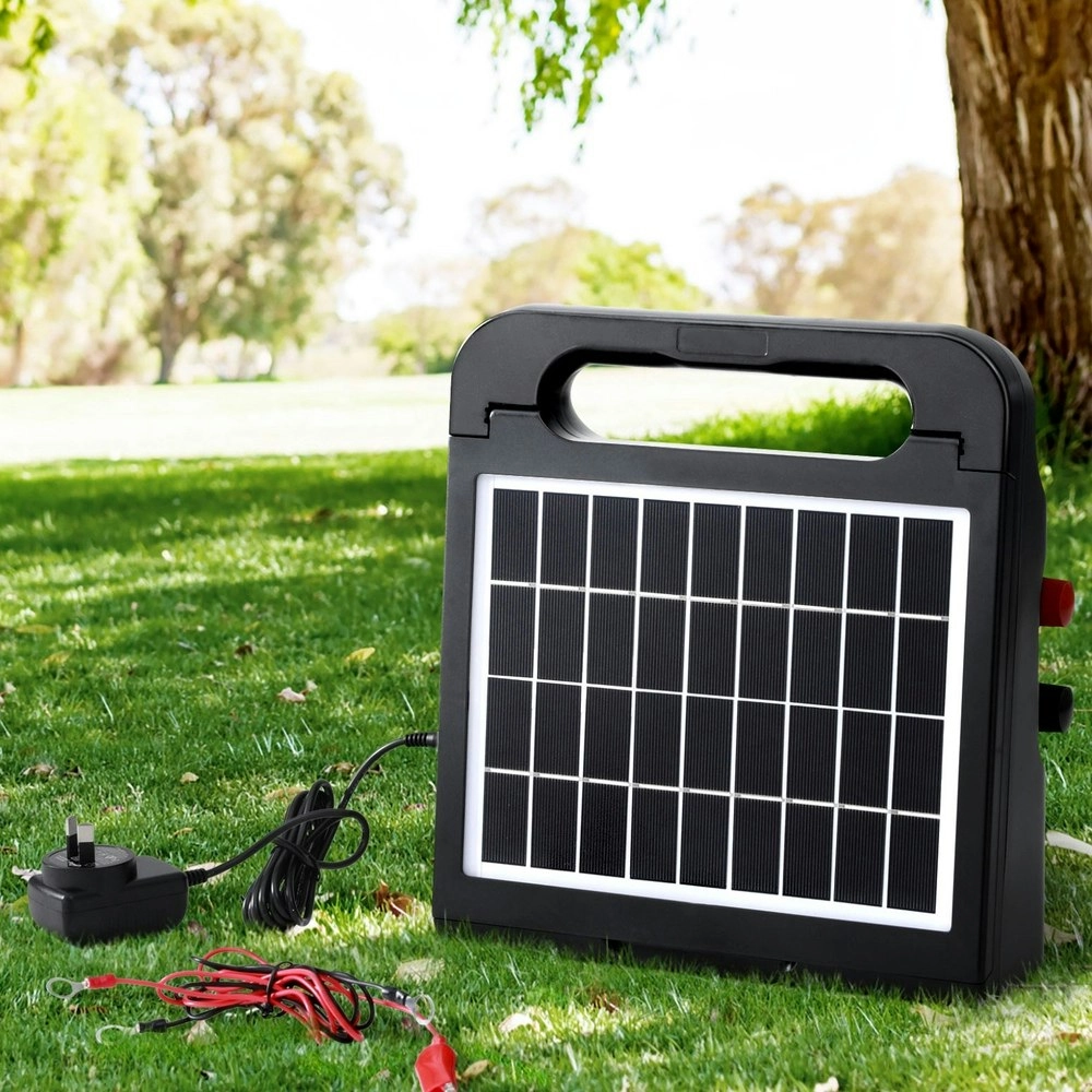 Giantz 2.5km Electric Fence Energiser Solar Farm 0.15J