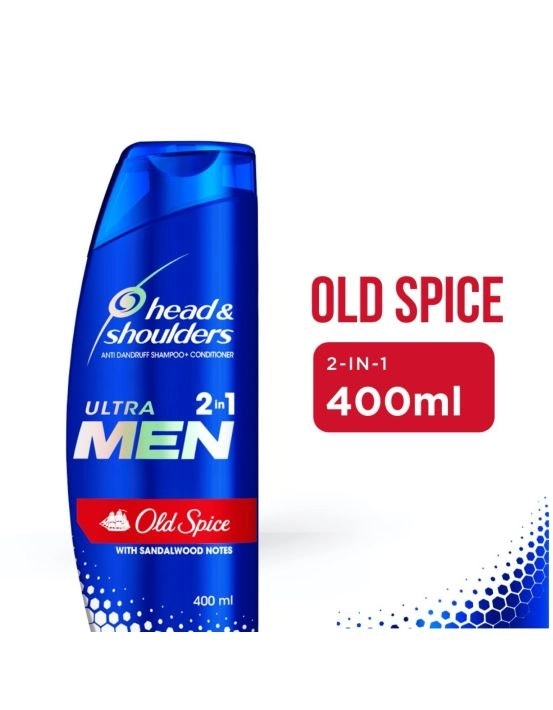 Head & Shoulders Ultra Men 2 In 1 Old Spice Anti Dandruff Shampoo + Conditioner 400 mL